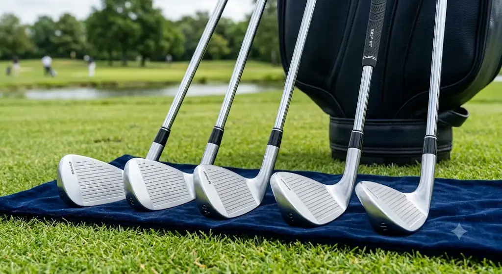 1 - Sélection de fers de golf pour débutant avec grandes têtes cavités faciles à jouer