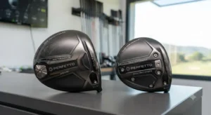 Due teste di driver da golf a confronto per valutare la perdonanza e il MOI