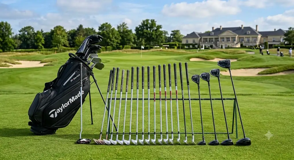 Présentation de la gamme complète des clubs de golf TaylorMade sur le parcours