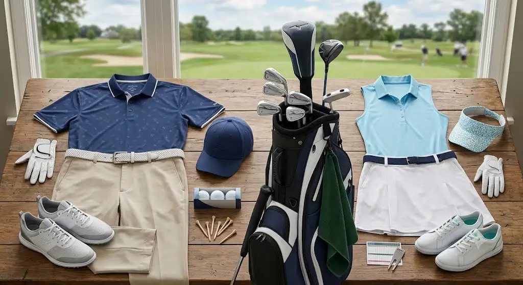 Guide complet d'une tenue de golf complète à moins de 150 euros.