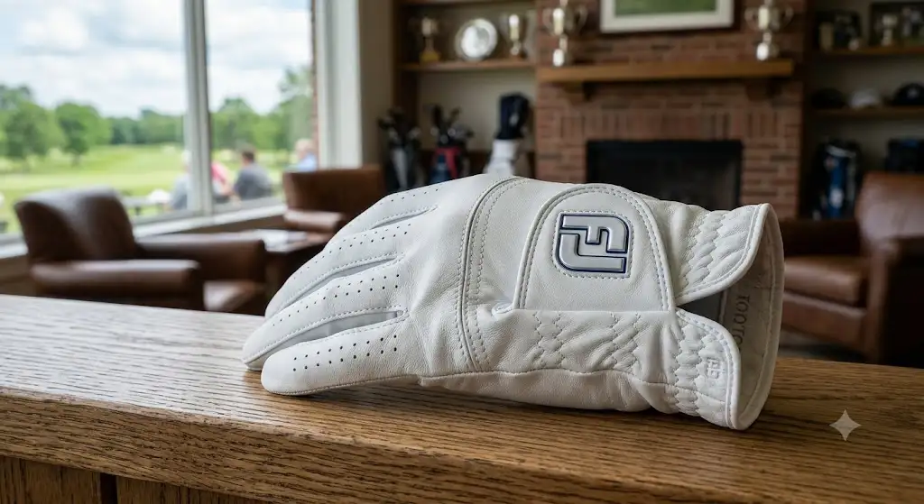 Gant de golf FootJoy en cuir blanc haut de gamme pour homme