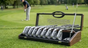 Visual comparison between a golf fers cavité arrière and a traditional blade iron