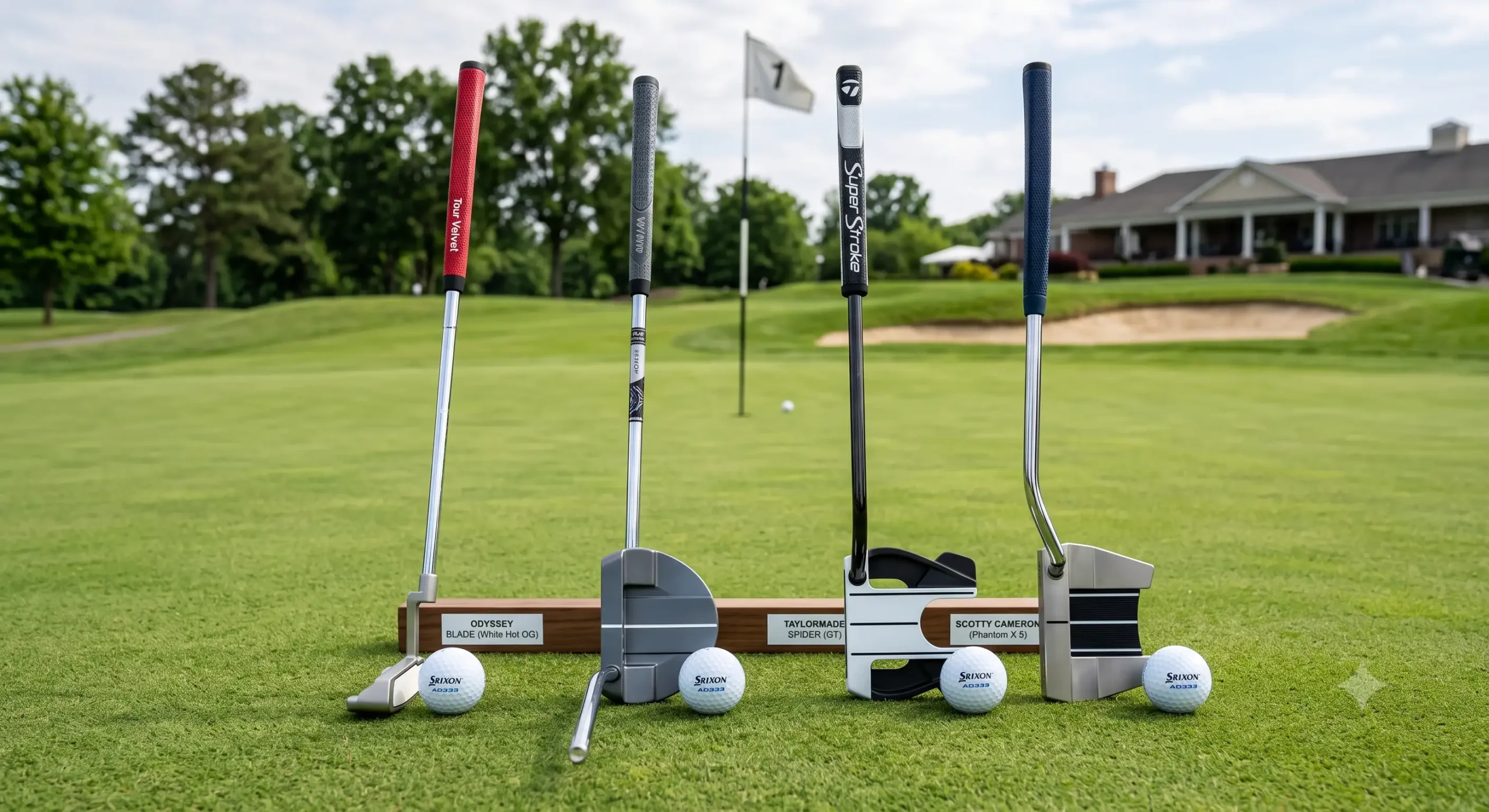 Sélection des meilleurs modèles de putter débutant golf présentés côte à côte pour comparer les formes