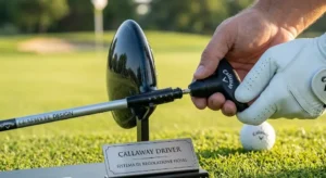 Diagramma esplicativo del sistema di regolazione dello shaft per personalizzare il loft di un driver Callaway.