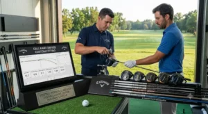 Rappresentazione visiva di una sessione di custom fitting professionale per configurare un driver Callaway.