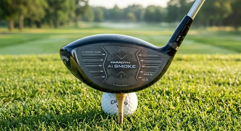 Illustrazione dettagliata della testa di un driver Callaway con evidenziata la struttura aerodinamica.