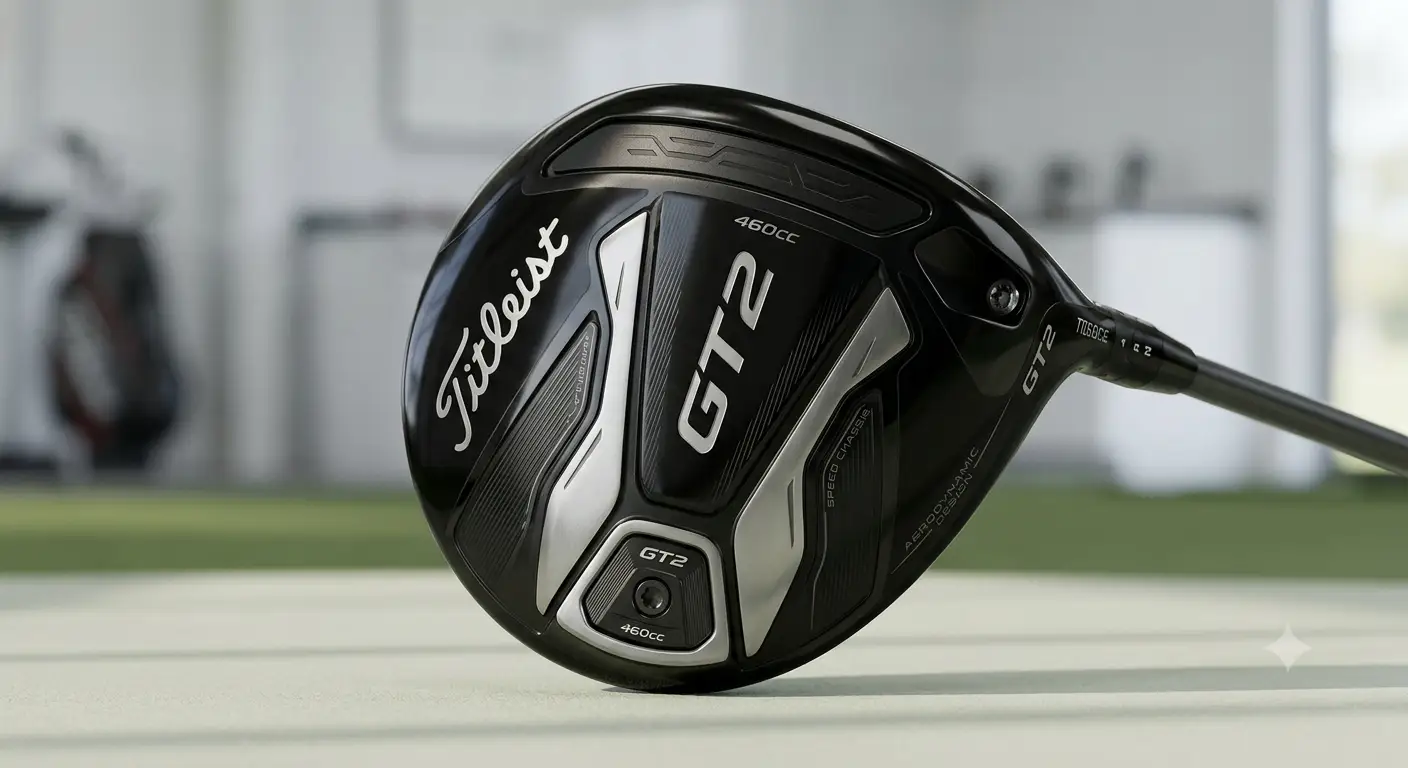 Nuovo driver Titleist GT2 con testa dal design aerodinamico per massimizzare la velocita e il controllo