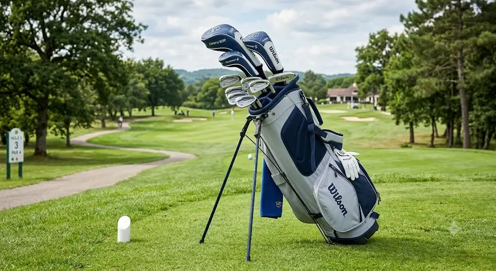 Demi-série de golf half set complète pour débutant rangée dans un sac trépied léger