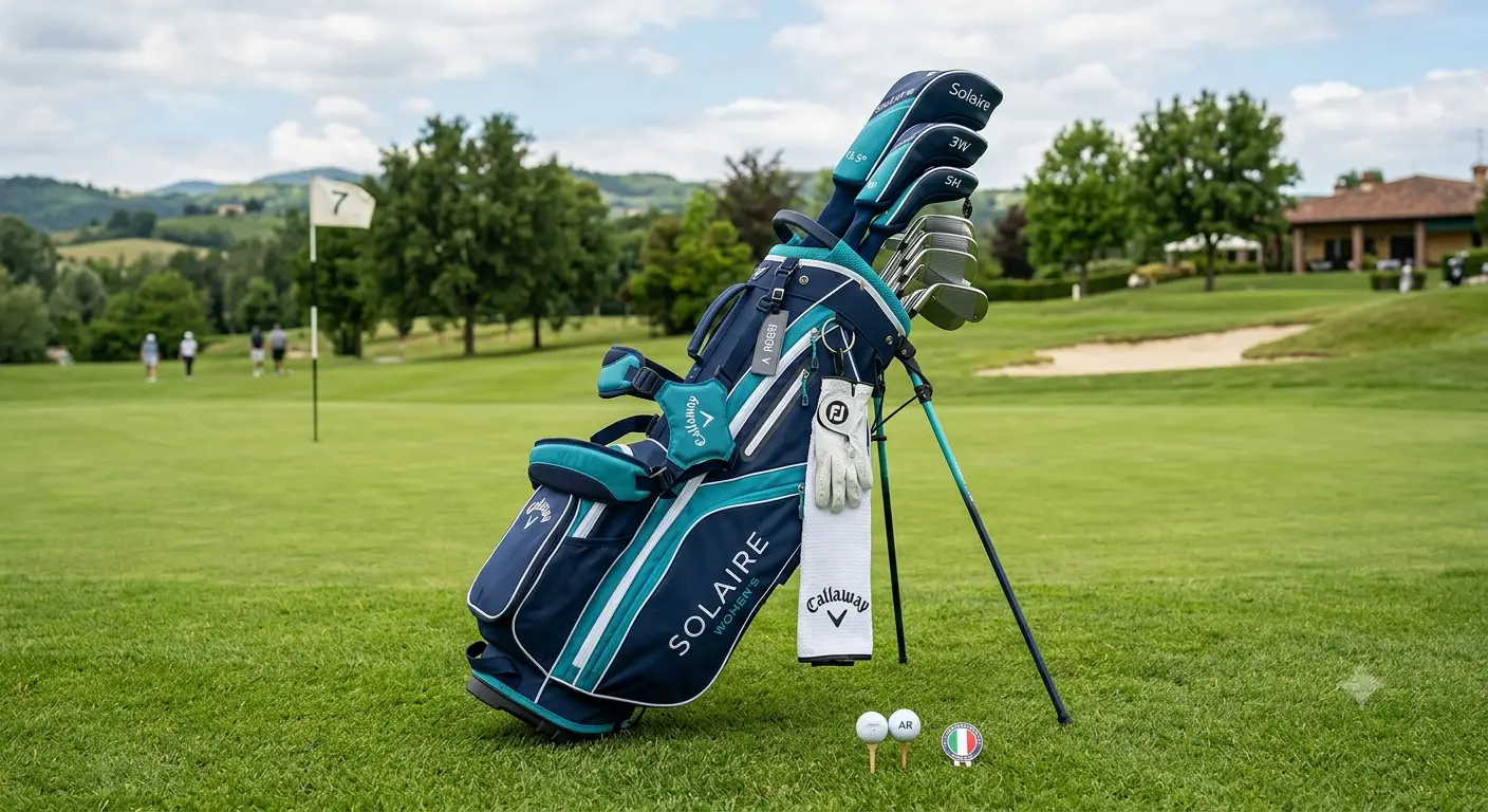 Set da golf donna completo di sacca da spalla e mazzi da gioco coordinati